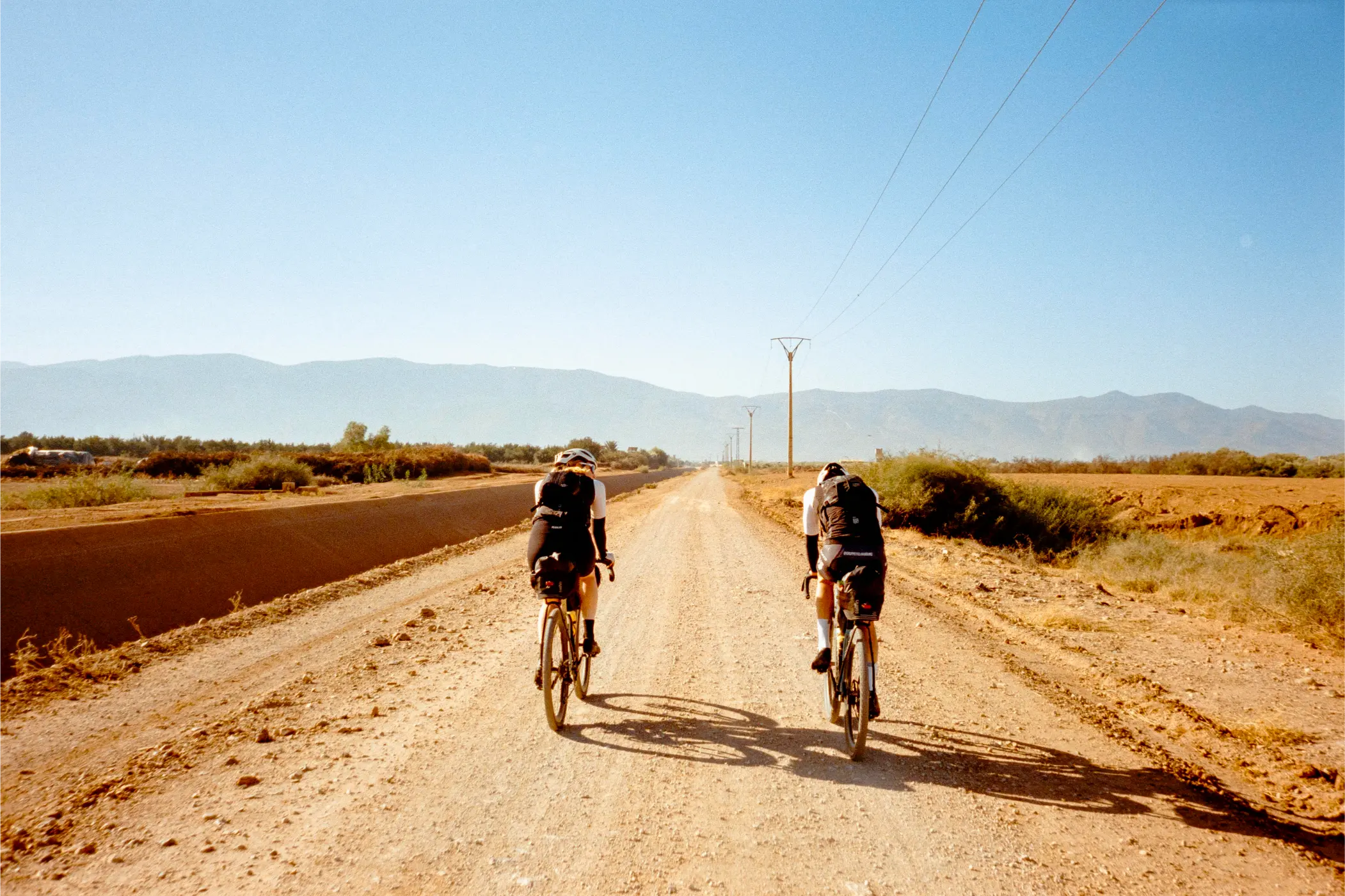 The first kilometres on the bike in Morocco
