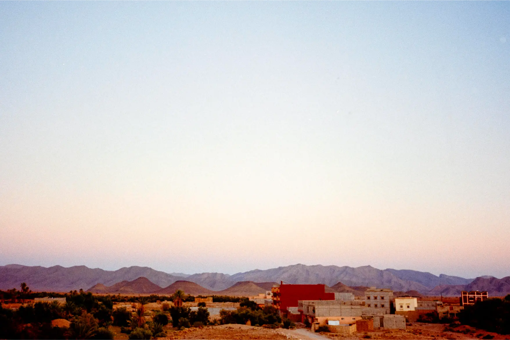 View from Karim's rooftop over the Anti-Atlas mountains