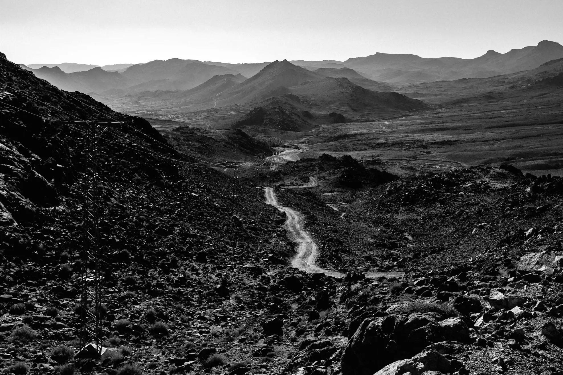 Rough gravel road through the Anti-Atlas