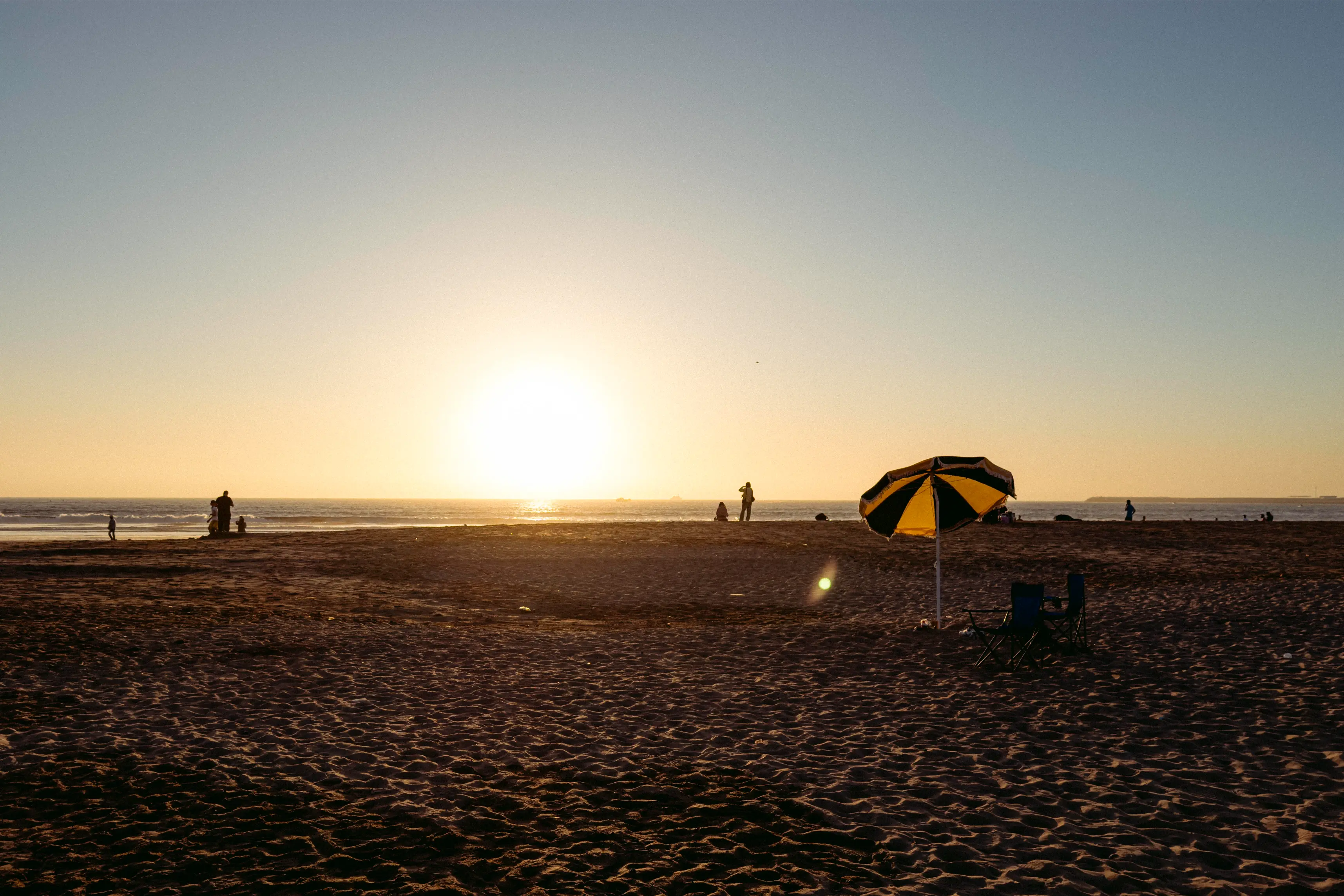 The ocean at Agadir — washing off 1,000 kilometres of dust